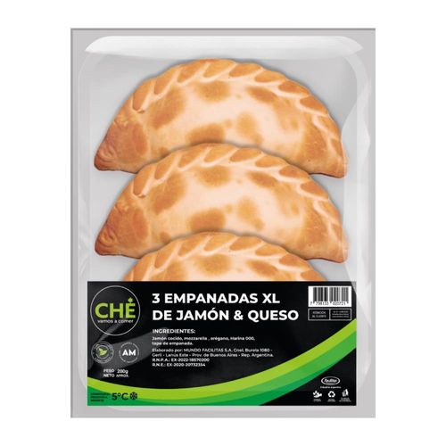 Empanadas Facilitas Jamón y Queso XL 3 Un.