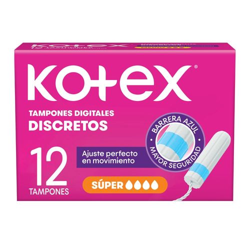 Tampones Kotex Super x 12 Ud.