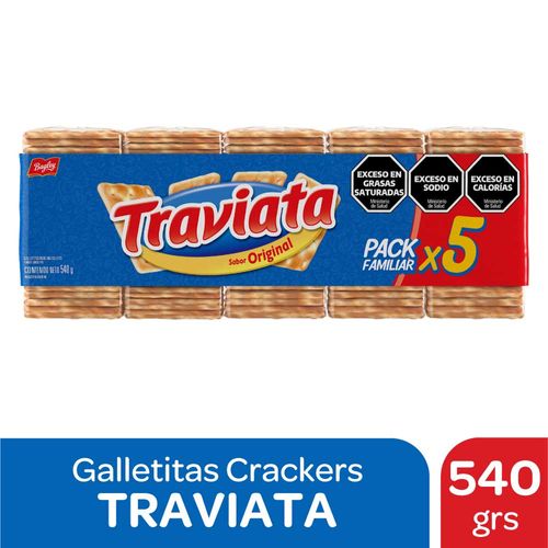 Galletitas De Agua x 5 Traviata 540 Gr.