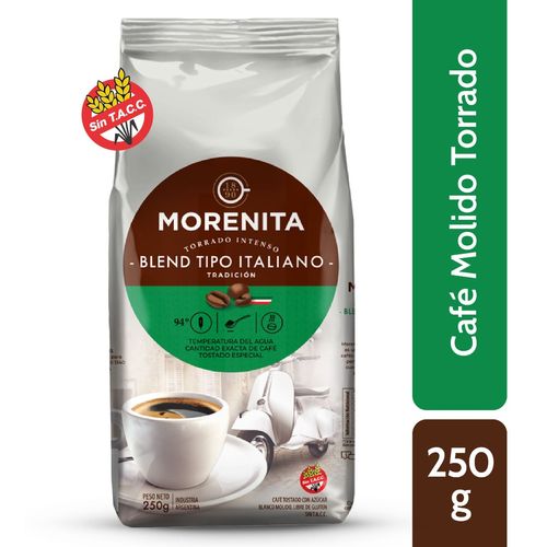 Café Molido Torrado La Morenita Italiano 250 Gr.