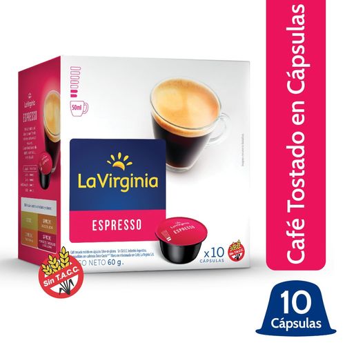 Cápsulas La Virginia Expresso 60 Gr. 10 Un.