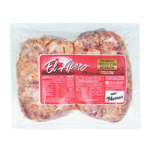 Chorizo Parrillero El Apero con Morrón 400 Gr.