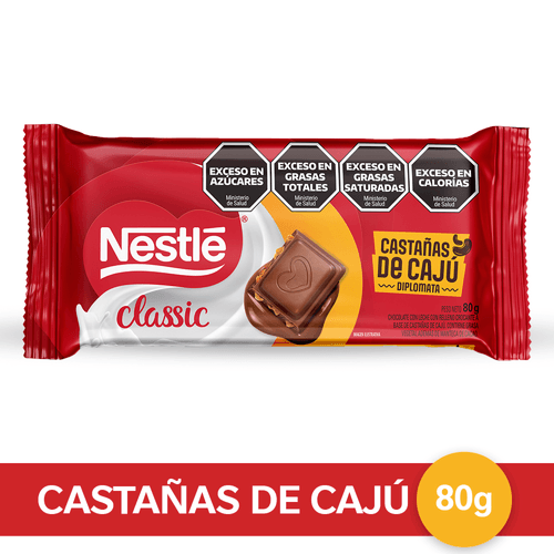 Nestlé Diplomata Chocolate Con Castañas X 80 Gr.