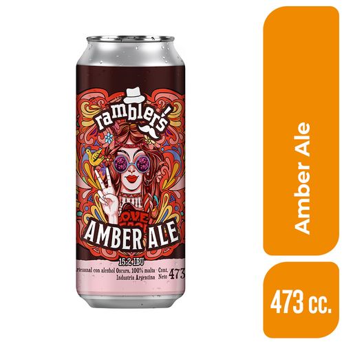 Cerveza Amber Ale Ramblers 473 Ml.