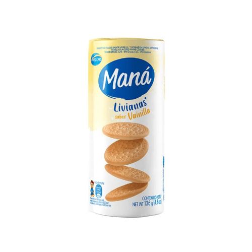 Galletitas Mana Sabor Vainilla 136 Gr.