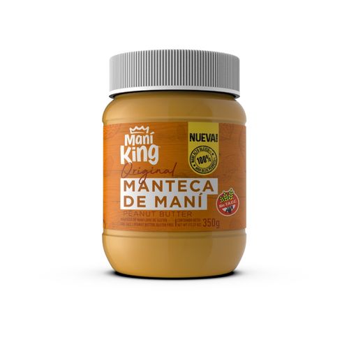 Manteca De Mani Natural King 350 Gr.