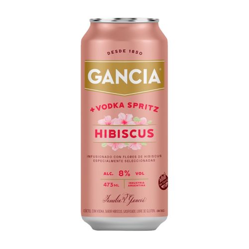 Gancia Hibiscus + Vodka 473 Ml