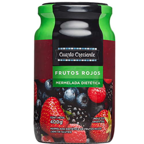 Mermelada Dietética Frutos Rojos Cuarto Creciente 400 Grs.