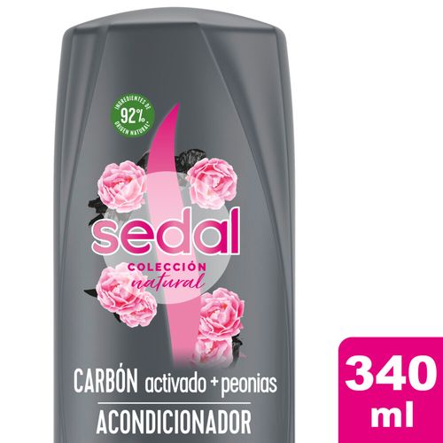 Acondicionador SEDAL Carbón Activado y Peonias 340 Ml.