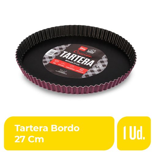 Tartera Bordo 27 cm DIA 1 Ud.