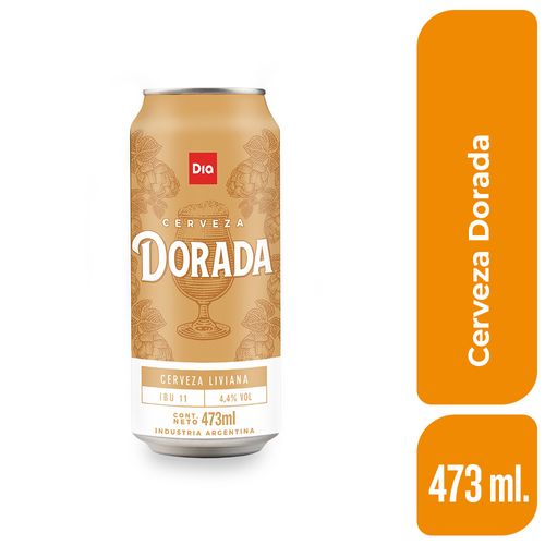 Cerveza Dorada Lata Dia 473 Ml.