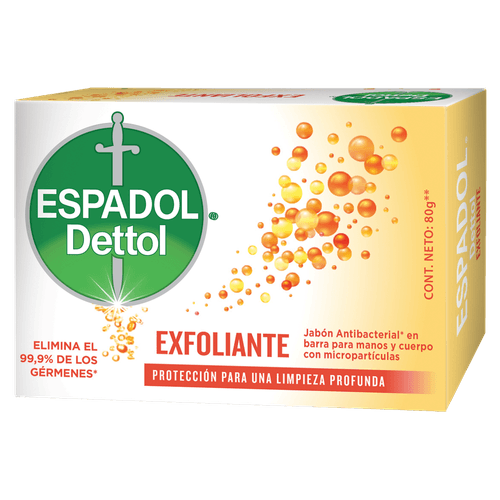 Jabón barra exfoliante Espadol 80 Gr.