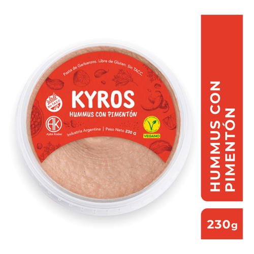 Hummus con Pimentón Picante Sin TACC Kyros 230gr.