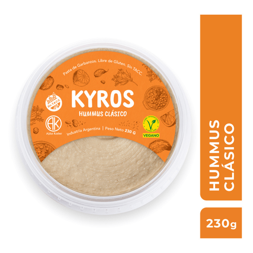 Hummus Clásico Sin TACC Kyros 230gr