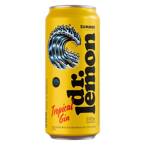 Tropical Gin 5% Dr Lemon 473Ml