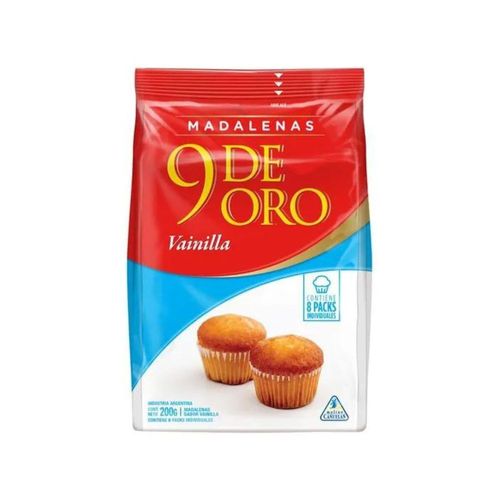 Madalenas Vainilla 9 De Oro 200 Gr