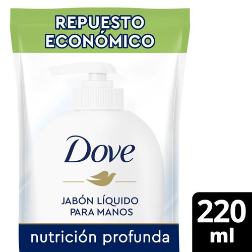 Jabón Líquido para manos DOVE Nutrición Profunda 220 ml Refill