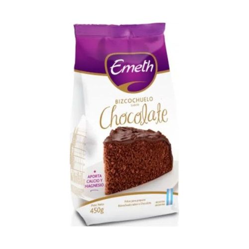 Bizcochuelo de Chocolate Fortificado Emeth 450 Gr