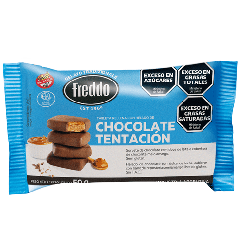 Tableta Chocolate Doble Tentación Freddo 50gr