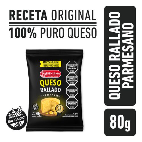 Queso Parmesano Rallado La Serenisima 80 Gr