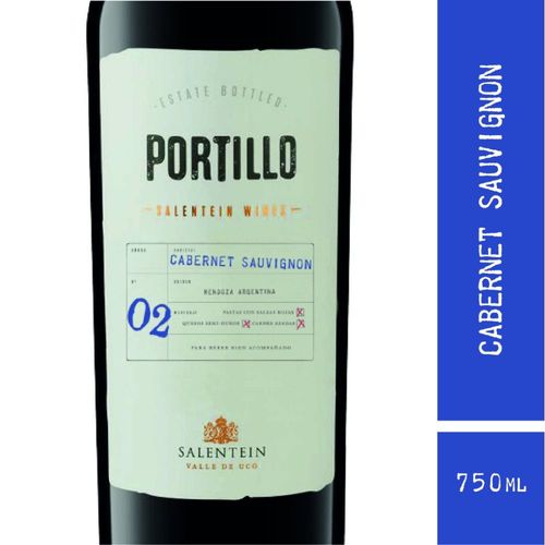 Vino Cabernet Sauvignon Portillo 750 Ml.