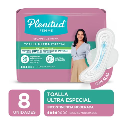 Toalla Plenitud Femme Ultra Especial x 8 Ud.