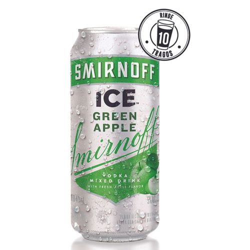 Vodka Lata Greenapple Smirnoff 473 Ml