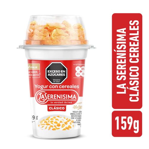 Yogur batido con cereales La Serenísima Clásico 159gr