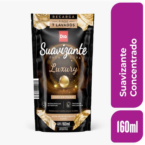 Suavizante Concentrado Luxury Dia 160 Ml.