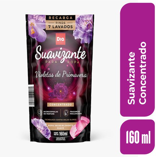 Suavizante Concentrado Con Violetas Dia 160 Ml.