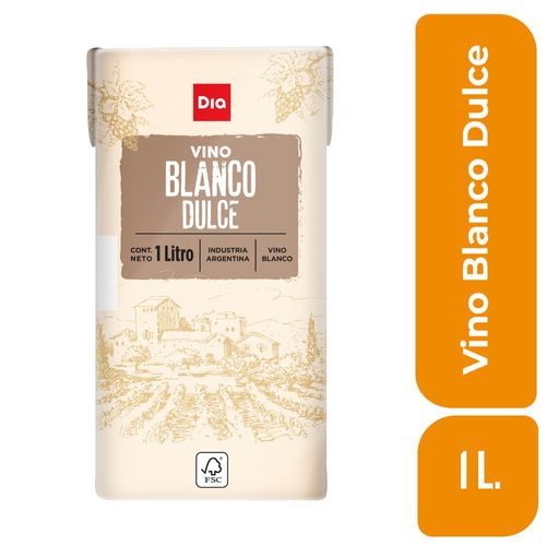 Vino Blanco Dulce Tetra Con Tapa Dia 1 Lt.