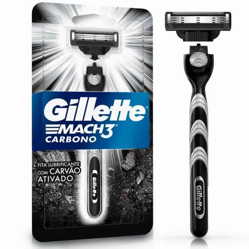 Maquina De Afeitar Carbono Mach 3 Gillette 1 Un