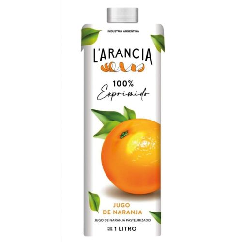 Jugo De Naranja 100% Exprimido Lárancia 1 Lt