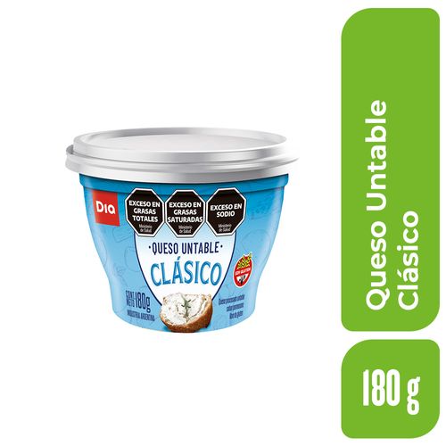 Queso Untable Clasico Dia 180 Gr.