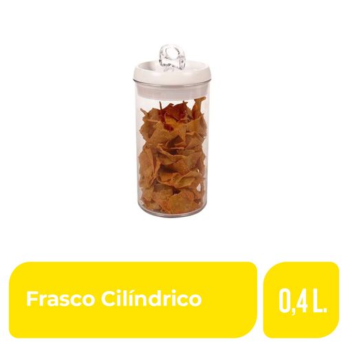 Frasco Cilindrico 0,4 Lt Lock 1 Ud.