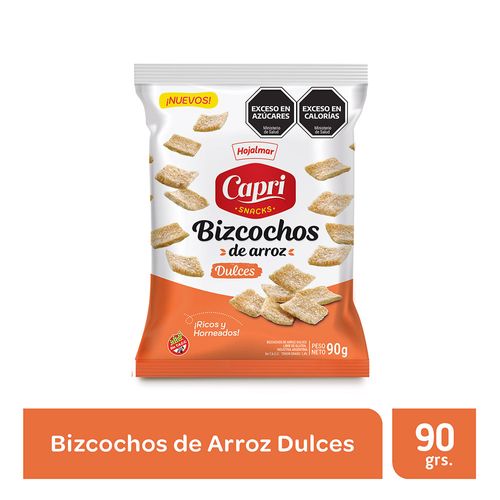 Bizcochos De Arroz Dulces Capri 90 Gr