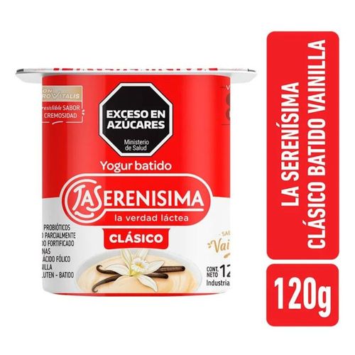 Yogur batido vainilla La Serenísima Clásico 120gr