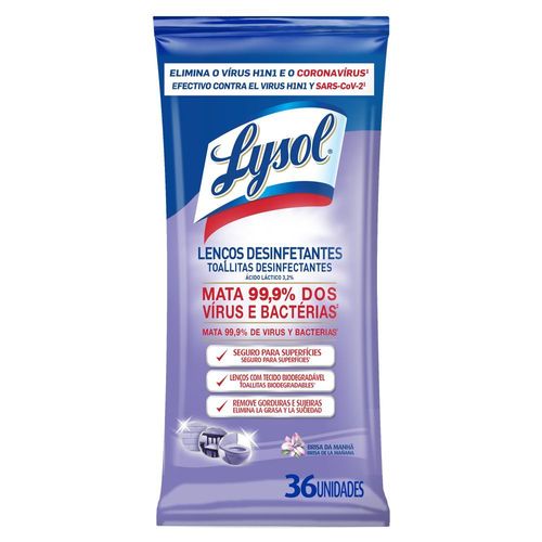 Toallitas Superficies Brisa Lysol 36 Ud.