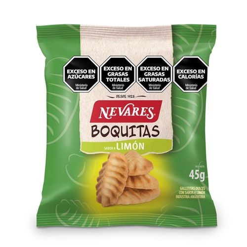 Galletitas Boquitas De Limon Nevares 45 Gr.