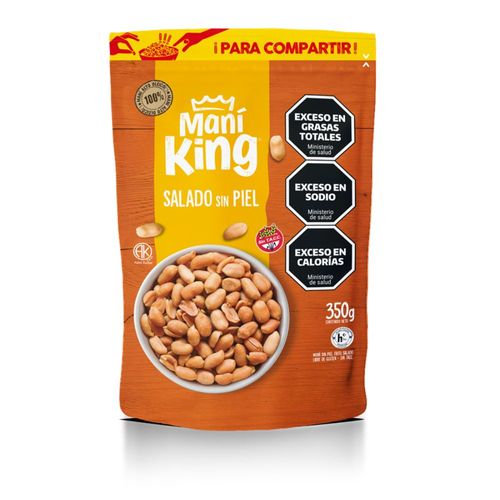 Mani Salado Sin Piel Mani King 350 Gr