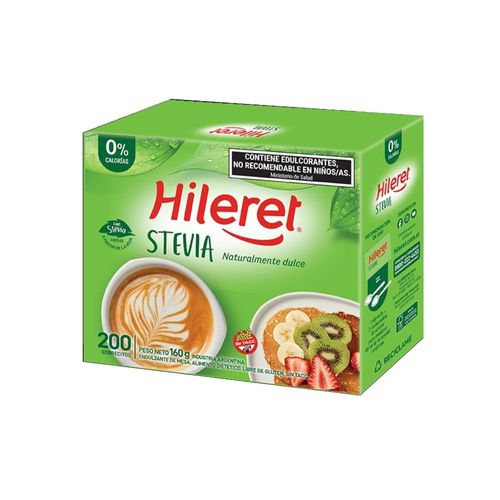 Edulcorante Stevia Forte Hileret 160 Gr.