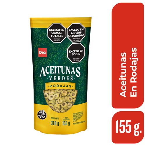 Aceitunas Verde Rodajas Dia 155 Gr.