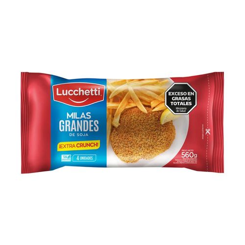 Milanesa De Soja Grande Luchetti 560 Gr.