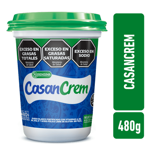 Queso Blanco Light Casancrem 480 Gr.