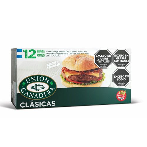 Hamburguesa X 12 Ud Union Ganadera 996 Gr.