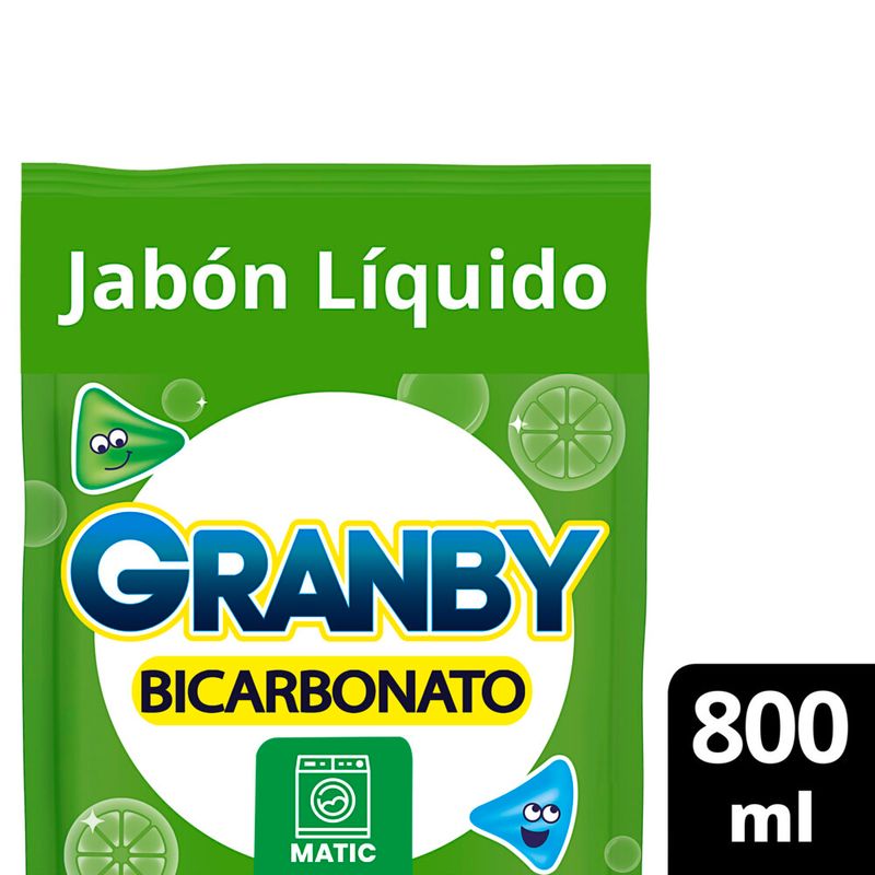 Jabon-Liquido-para-lavar-ropa-Granby-Bicarbonato-Baja-Espuma-de-Limon-800-Ml-_1