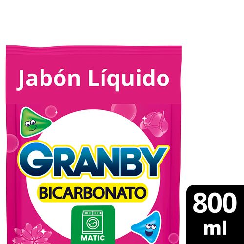 Jabón Liquido Ropa Rosas Gramby 800 Ml.