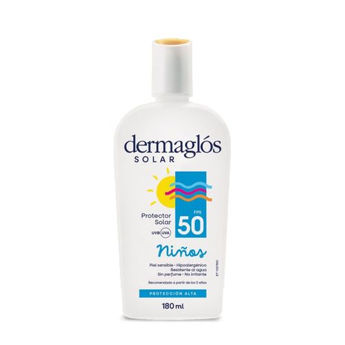 Crema Solar F50 Niños Dermaglos 180 Ml.