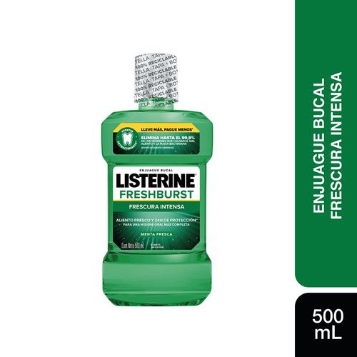 Enjuague Bucal Freshburst Listerine x 500 Ml.