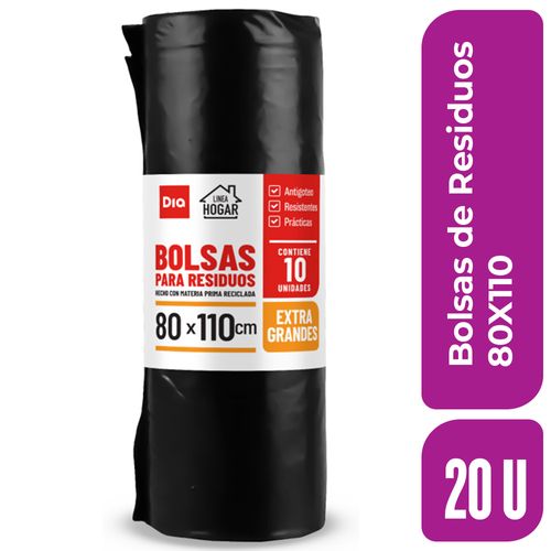 Bolsa Residuo 80X110 Dia 10 Ud.